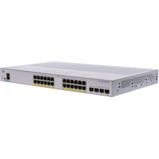 Cisco Cisco switch CBS350-24P-4G, 24xGbE RJ45, 4xSFP, fanless, PoE+, 195W - REFRESH