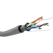 Goobay CAT 5e kabel sieciowy, F/UTP, Szary - Długość kabla 100 m