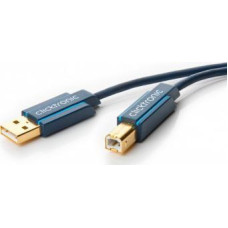 Clicktronic Kabel USB Clicktronic USB-A - USB-B 3 m Niebieski (JAB-1404853)