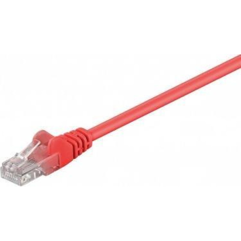 Rb-Lan CAT 5e Kabel łączący, U/UTP, Czerwony - Długość kabla 20 m