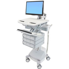 Ergotron styleview cart LDC arm 9 drawers SLA powered (SV44-1291-2)