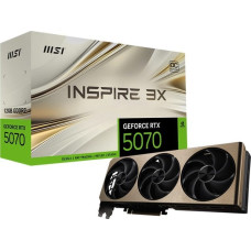 MSI Karta graficzna MSI GeForce RTX 5070 Inspire 3X OC 12GB GDDR7 DLSS4