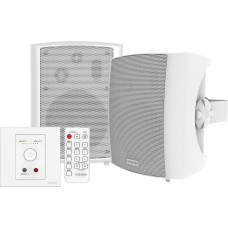 Vision Professional TC3-AMP 2 x 25 W (RMS) Verstarker und SP-1800 5,25-Zoll-Wandlautsprecherpaar, Set - 30 JAHRE GARANTIE - Weiss