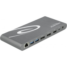 Delock Stacja/replikator Delock Triple 4K Dock USB-C (87772)