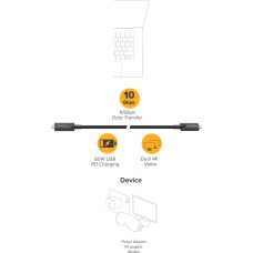 Alogic Kabel USB Alogic USB-C - USB-C 15 m Czarny (U3-TCC15-MM-H)