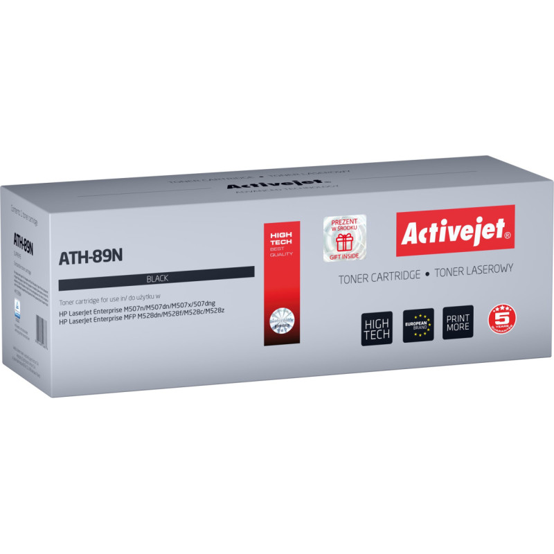 Activejet ATH-89N toner (replacement for HP CF289A; Supreme; 5000 pages; black) - with chip