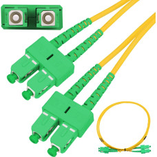 Extralink SC/APC-SC/APC | Patchcord | Jednomodowy, Duplex, G657A, 3mm, 1m