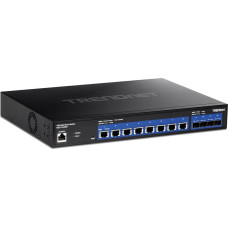 Trendnet Switch TRENDnet Trendnet TEG-7124WS łącza sieciowe Zarządzany L2/L3/L4 10G Ethernet (100/1000/10000) 1U Czarny