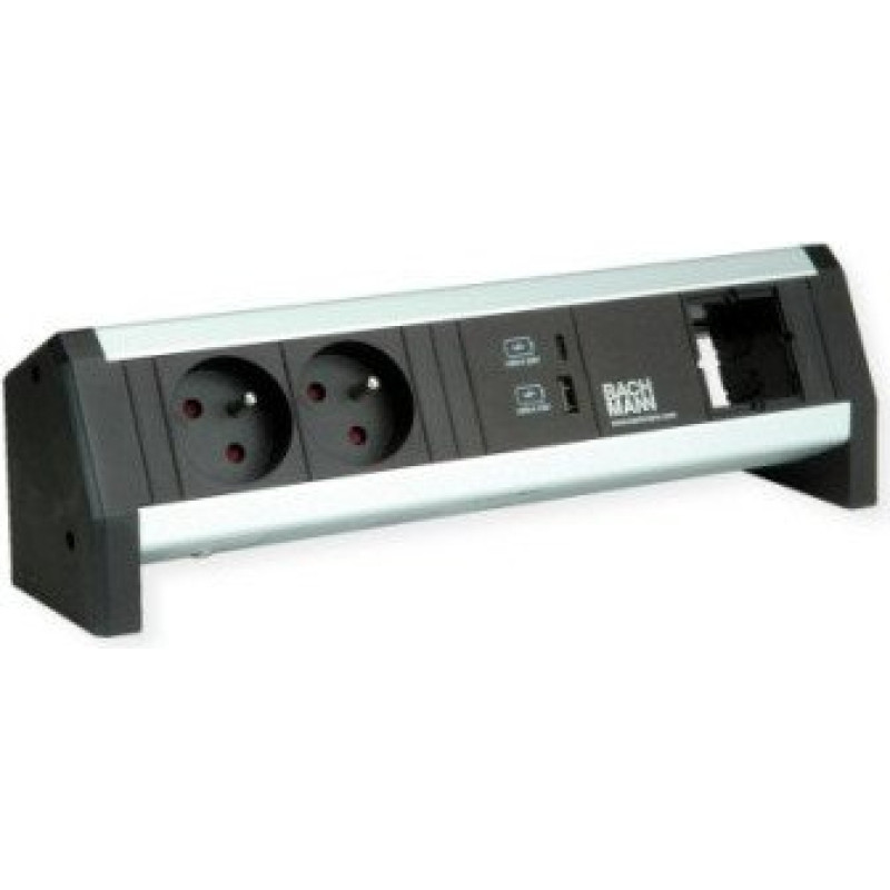 Bachmann DESK 2xUTE 1xUSB A&C 22W 1xCM GST18