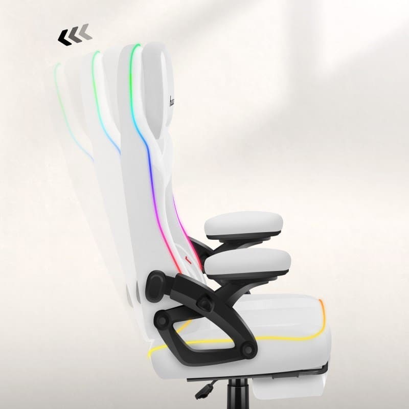 Huzaro RGB White Mesh gaming chair