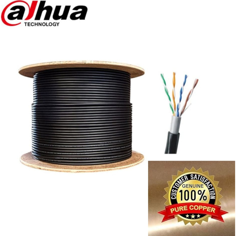 Dahua Technology CABLE CAT6 UTP 305M BLACK/PFM920-6UN DAHUA