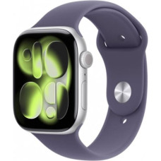 Apple Watch Series 11 GPS 46mm Silver Aluminium Case with Purple Fog Sport Band - M/L