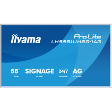 Iiyama LH6581UHSG-1AG 165,1cm 65Zoll Gallery Line removable frame 3840x2160 UHD VA ELED 2xHDMI 1xUSB-C 2xUSB 2.0 Android 14
