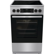 Gorenje | Cooker | GECS5C70XA | Hob type Vitroceramic | Oven type Electric | Stainless steel | Width 50 cm | Grilling | LED | Depth 59.4 cm | 70 L