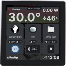 Shelly Smart Control Panel with 5A Switch Shelly Wall Display (black)