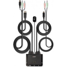 Lindy Switch Lindy 2-Port DP 1.2 USB-C KVM