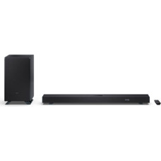 Sharp | 3.1.2 Dolby Atmos/DTS:X Soundbar with Wireless Subwoofer | HT-SBW53121(BK) | 550 W | Bluetooth | Black | Wireless connection