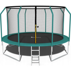 Funfit Trampolina ogrodowa dla dzieci 435cm z siatką zewnętrzną i drabinką