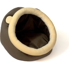 Go Gift cat bed - brown and cream - 40x45x34 cm