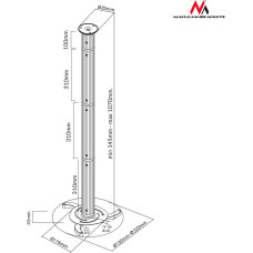 Maclean Ceiling Mount For Projector