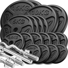 Marbo Sport Pastiprinātu stieņu un plāno svaru komplekts 113 kg - Marbo Sport