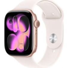 Apple Watch Series 11 GPS 42mm Rose Gold Aluminium Case with Light Blush Sport Band - S/M