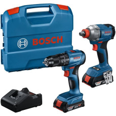 Bosch ZESTAW COMBO 18V (GDX 18V-285 + GSR 185-LI) 2x2,0Ah L-CASE