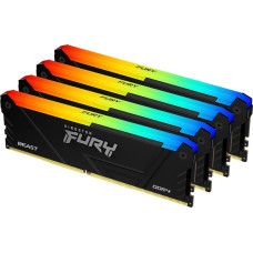Kingston Fury Pamięć Kingston Fury Beast RGB, DDR4, 128 GB, 3200MHz, CL16 (KF432C16BB2AK4/128)