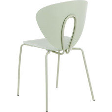 Beliani Zestaw 2 krzeseł do jadalni TRACY Jasnozielony