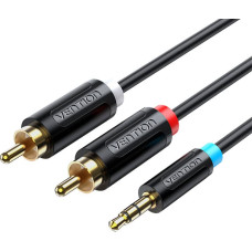 Vention Cable Audio 3.5mm to 2x RCA Vention BCLBI 3m Black