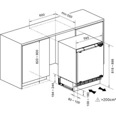 MPM BUILT-IN REFRIGERATOR MPM-116-CJI-17/E WHITE