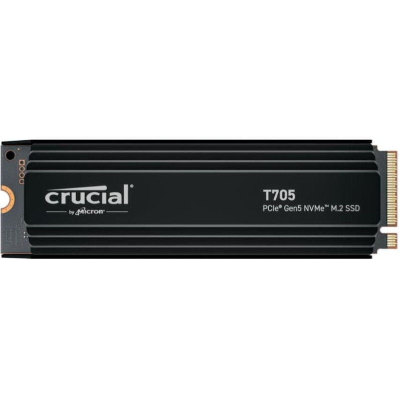 Crucial SSD|CRUCIAL|T705|2TB|M.2|PCIe Gen5|NVMe|Write speed 12700 MBytes/sec|Read speed 14500 MBytes/sec|TBW 1200 TB|CT2000T705SSD5