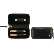 Zwilling Zestaw do manicure Zwilling Twinox Gold Edition czarne, skórzane etui, 3 elementy