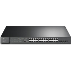 Tp-Link Omada 24-Port Gigabit and 4-Port 10GE SFP+ L2+ Managed Switch with 24-Port PoE+