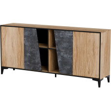 Cama Meble Cama 4D chest of drawers OVO 180x38xH83 oak/concrete