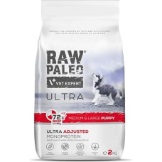 Vetexpert RAW PALEO Ultra Medium&Large Puppy Beef - dry food for puppies - 2 kg