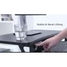 Maclean MC-835 Portable Desk Electric Height Adjustable 72 -122cm max. 37 kg Control Panel Sit Stand Work Station