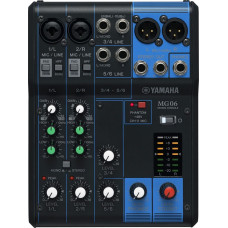 Yamaha MG06 audio mixer 6 channels Black