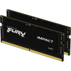 Kingston Fury Pamięć do laptopa Kingston Fury Impact, SODIMM, DDR5, 16 GB, 4800 MHz, CL38 (KF548S38IBK2-16                )