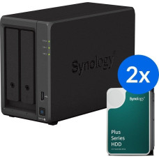 Synology Serwer Synology Synology DS723+ /12T | 2-zatokowy serwer NAS w zestawie z dyskami o łącznej pojemności 12TB, Tower
