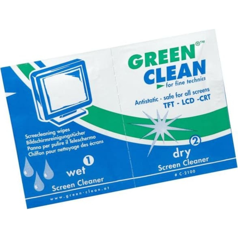 Green Clean ekraani puhastuslapid C-2100