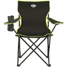 Nils Camp Tūristu krēsls NC3044 BLACK-LIME CAMP CHAIR NILS CAMP