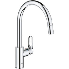 Grohe BauFlow single lever kitchen sink mixer Chomowany