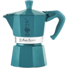 Bialetti Moka Express Winter Wonderland 3TZ cafe 140 ml Turquoise, Silver