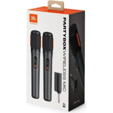 JBL PartyBox Wireless Microphone Set (2 Microphones, 1 Receiver) Black EU