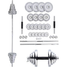 HMS Hanteļu un svara stieņa komplekts + čemodāns STC50 2x25KG HMS