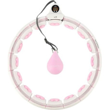 HMS Vingrošanas aplis HHW06 PINK HULA HOOP WITH WEIGHT + COUNTER HMS