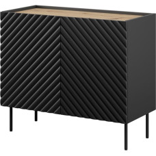 Cama Meble 2D ONDA chest of drawers 98x45x85 black
