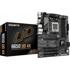 Gigabyte B650 UD AX Motherboard - AMD Ryzen 9000 Series CPUs, 6+2+2 Phases VRM, up to 7600MHz DDR5 (OC), 1xPCIe 5.0 + 2xPCIe 4.0 M.2, GbE LAN, WIFI 6, USB 3.2 Gen 2