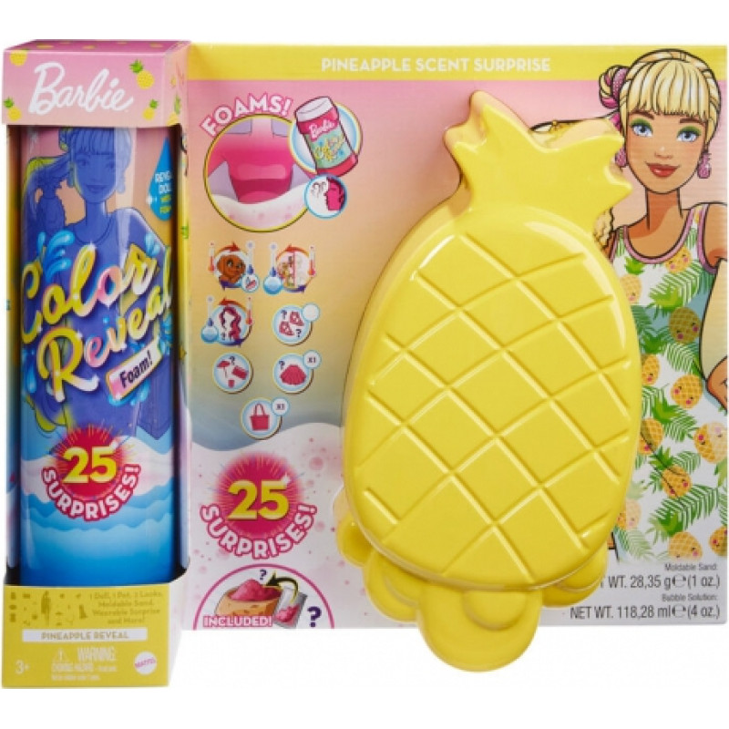 Mattel - Barbie Color Reveal Foam Pineapple Scent Surprise / from Assort